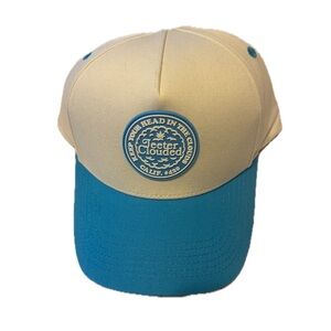 Super Rare Limited Edition Clouded Jeeter Apparel Two-Tone Blue And White Cap